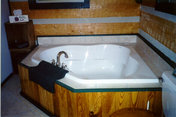 Soaker Tub in Downstairs Bathroom